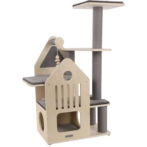 Arbre a chat maisonnette et plateforme (1/5)