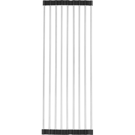 Cadre De Filtre En Acier Inoxydable 304 Pour évier De Cuisine - Support Pliable Pour Séchage Légumes Et Vaisselle - 40x40 Cm (1/5)