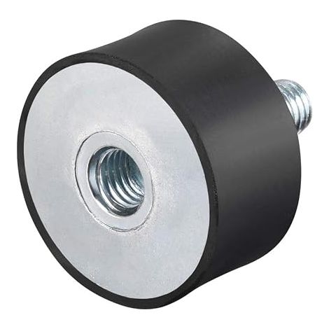M10 Male Female Silent Block Support Rubber Shock Absorber for Engine Generator Compressor Garage Reverse Osmosis Pump Impact Air Generator Car Coils D40mmxH20mm (1/5)