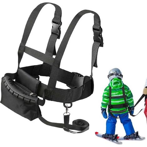 Longe antichute - Ceinture de ski enfant - Ceinture de snowboard - Ceinture de sécurité - Avec bandoulière amovible (1/5)