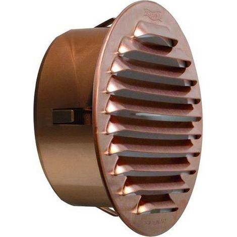 Griglie Aerazione Rame con Rete Imbocco Rame Diametro mm.125