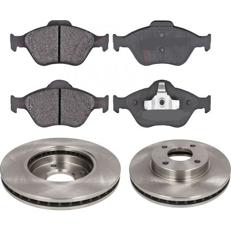 KIT FRENI ANTERIORI compatibile con FORD FIESTA V (JH, JD) - DISCHI + PASTIGLIE OEM: FDB 1394 / 17007 /SOSTITUZIONE DIRETTA/BASSA POLVERE/SILENZIOSO