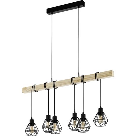 Suspension luminaire Townshend 5, lustre à 6 lampes au design vintage (1/5)