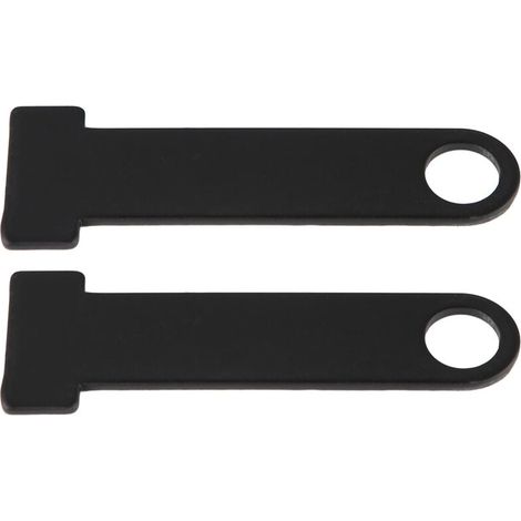 Sangle de verrouillage universelle pour casque de moto en acier inoxydable avec anneau en D, pour Honda, noir (1/5)
