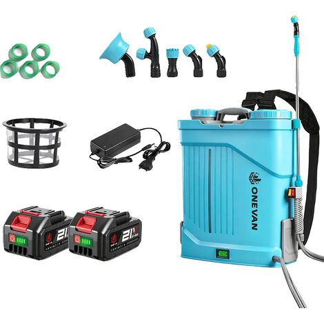 Pulverizador eléctrico inalámbrico de alta capacidad, con 2 baterías y enchufe tipo C (100V-240V) para la UE. (1/2)