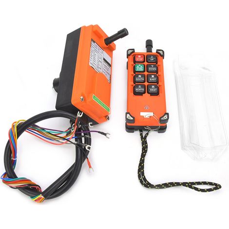 Télécommande industrielle pour pont roulant, haute sensibilité, 1 récepteur + 1 émetteur, IP65, levage et grue (1/5)