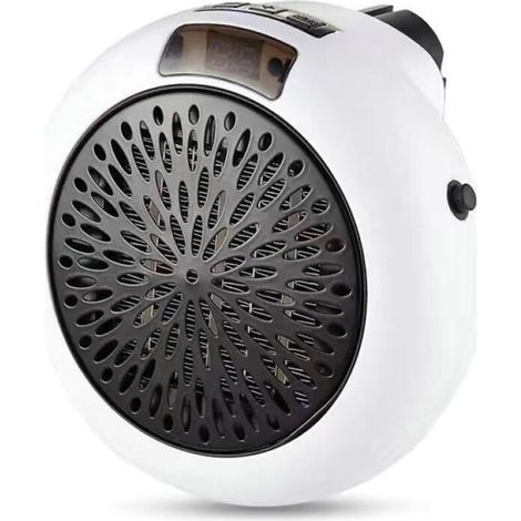 Tragbare elektrische Heizung, Tischheizung für Büros und Wohnräume, 900 W, weiß (mit Fernbedienung) (1/5)