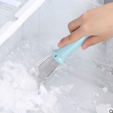 2 pièces grattoir de dégivrage,pour congélateur, grattoir à glace en acier inoxydable,dégivreur de congélateur de cuisine domestiq (1/4)