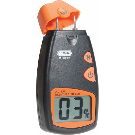 Holzfeuchtemessgerät, MD812 Digitales Feuchtigkeitsmessgerät, 2/4-poliges LCD-Digitalfeuchtigkeitsmessgerät mit Tasche für Holz und Baumaterialien (1/5)
