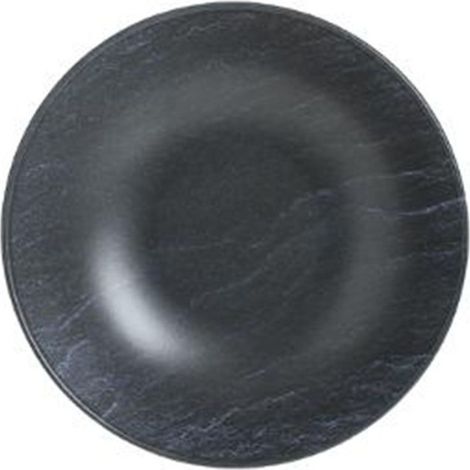 Lot de 6 Assiettes Creuses "Cadence" 20cm Noir (1/2)