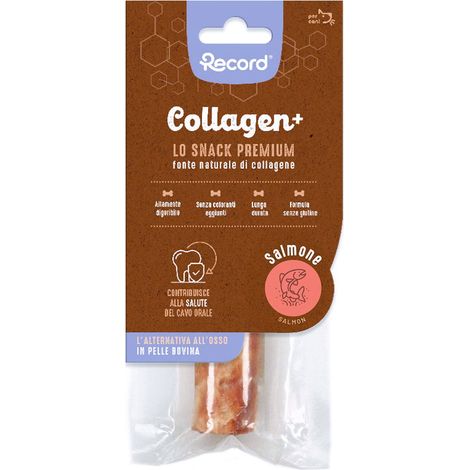 Tronchetto taglia l 84 g gusto salmone: Collagen più  snack per cani tronchetto gusto salmone (1/2)