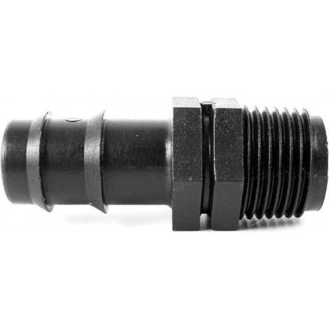 Raccordo portagomma maschio filettato 16 x 1/2" IP60250M0N16B - - IRRITEC - -
