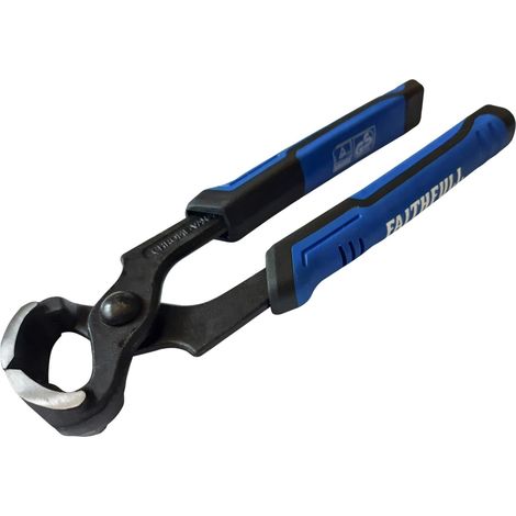 Pince de charpentier à prise souple 180 mm Bleu