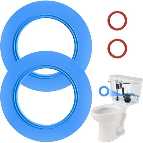 Lot de 2 joints de valve de chasse d'eau pour toilettes American Standard et Eljer, pièces de rechange en silicone pour 73011110070A, pour modèles Champion 4 et Titan 4 avec joints toriques (1/5)