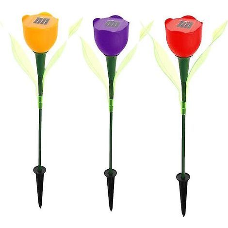 Lot de 3 lampes solaires de jardin (1/3)