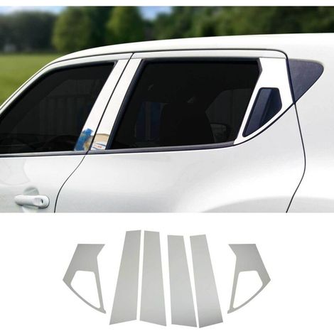 Couverture Garniture de pilier B pour Nissan Juke 2011-2019 en acier inox 6Pcs (1/5)