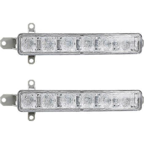 feux de jour à 6 LED 6000K transparents pour Citroën C1 (2006-2017) et C3 (2015-2019) - Référence : 9677409380 (JG) (1/5)