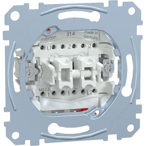 Merten MEG3126-0000 interruptor eléctrico Interruptor oscilante 1P Metálico