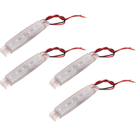 4 Stück Seitenmarkierungsleuchten aus PC-LED, helles Licht, wasserdicht, rostfrei, für Schiffe und Yachten (1/5)