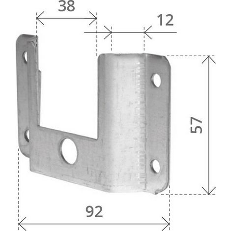 1PZ SUPPORTO A CASSONETTO Senza cuscinetto