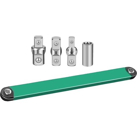 Ratschenschlüssel mit versetzter Spitze, doppelseitiger Ratschenschlüssel-Verlängerung (1/5)