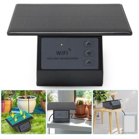 Minuterie d\'irrigation - - Solaire WIFI - Automatique - Économe en eau - Contrôle à distance