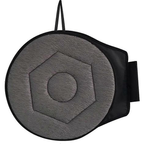 Coussin de siège pivotant à 360°, coussin de siège gris de 15,7 pouces