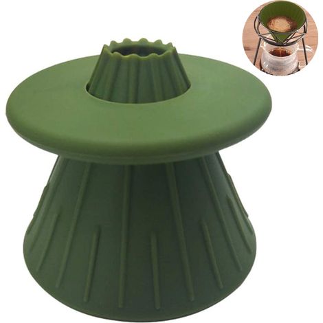 Filtre À Café En Silicone - Filtre À Café Reutilisable Pour Méthode Pour Over - Convient Pour Tasses Et Cafetières À Cône - 1 Pièce (1/5)