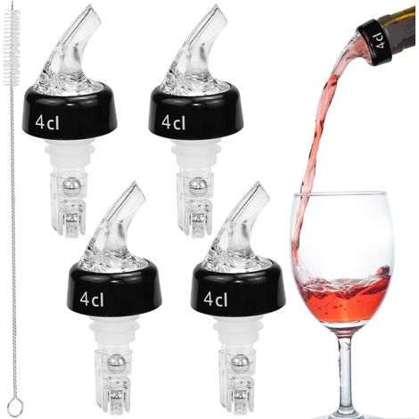 pezzi Decanter per vino in plastica con aeratore, beccuccio versatore da 4 cl, aeratore per decanter, decanter per vino antigoccia, bottiglia di vino antigoccia, beccuccio versatore per bottiglia di v (1/5)