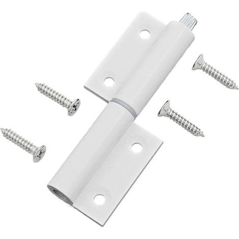 (D-Chine continentale) Charnière plate en acier et plastique, charnière pliante, charnière amovible pour moustiquaire en alliage d'aluminium, quincaillerie de porte pour rénovation domiciliaire (1/5)