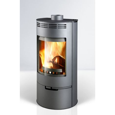 Kaminofen ANDORRA 7,5 kW H/B/T: 1100/510/455mm eisengr.