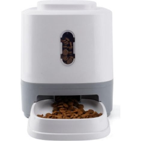 Automatischer Futterautomat für Hunde und Katzen, 1,5 l Fassungsvermögen, Druckfütterung mit Fressnapf, interaktives Spielzeug (1/4)