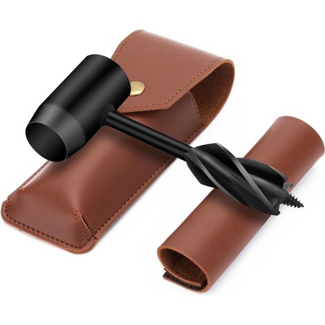 Tarière Manuelle Tarière Bushcraft Jeu de mèches pour tarière à bois Scotch Eye Outil de survie Colons Tarière main Clé Pelle à trou de poteau pour le matériel de camping Backpack extérieur (1/2)