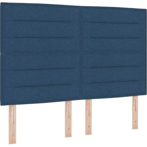 Matelas à ressorts LED, avec matelas bleu, 140 x 200 cm, revêtement en tissu. (1/5)