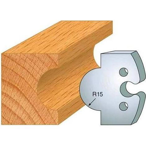 Jeu de 2 Fers Profilés Acier HT 50 x 5,5 mm - N°226 Gueule de loup - Outil de menuiserie - Diamwood