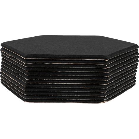Panneaux Acoustiques, Absorbants de Son, Design Léger, noir (1/2)