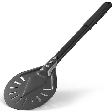 Pizza turning peel pizza turner restaurant qualité aluminum perforated pizza peel métal outdoor pizza four accessoires (1/5)