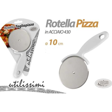 Rotella Taglia Pizza con Rotella in Acciaio da 10 cm (1/2)