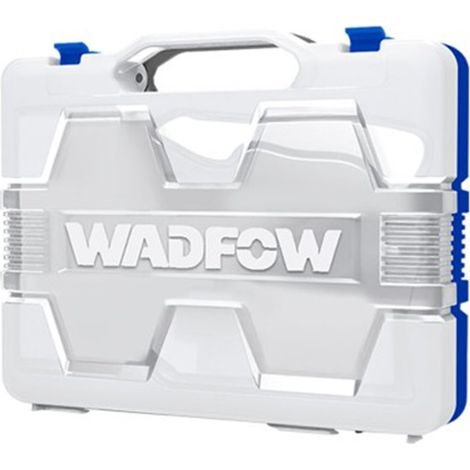 Kit herramientas de crimpado 46 piezas WADFOW con crimpadora, pelacables y comprobador de red