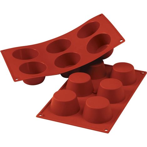 Stampo in silicone per muffin e cupcake monoporzione silikomart (1/4)