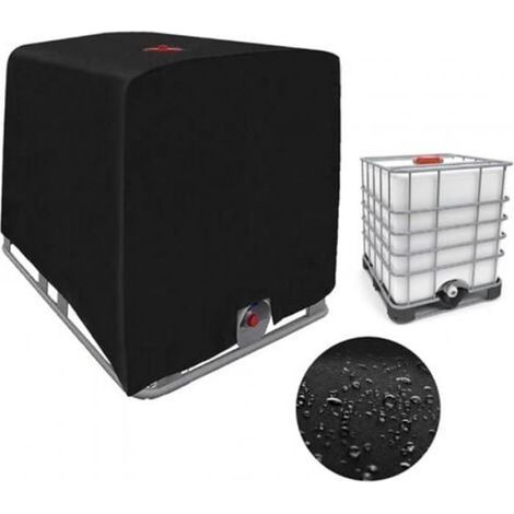 Couvercle Anti-Poussière - Housse Protection Réservoir Eau IBC 1000 L - Polyester 210D - Accès Fenêtre Velcro - Pour Food Truck Camping Chariot Outil (1/5)