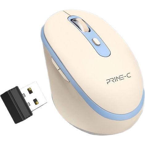 Souris sans fil, portée effective de 10 mètres, connexion sans fil 2,4 GHz, souris à 6 boutons.