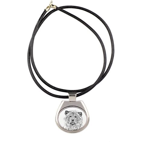 Collar con colgante de perro Chow Chow, colgante con foto personalizada, collar único para mujeres y hombres de Art-Dog (1/5)