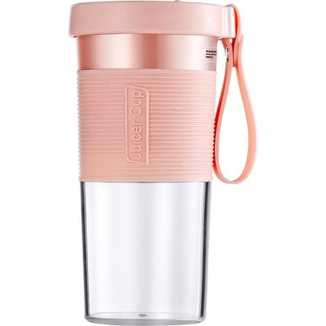 Mini rechargeable portable blender with 3 ultra-sharp stainless steel blades for baby travel, Pink, 600 ml (1/5)