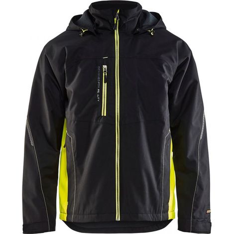 Veste hardshell BLAKLADER Déperlante T.XS - NOIR/JAUNE FLUO - 479019779933-XS (1/5)