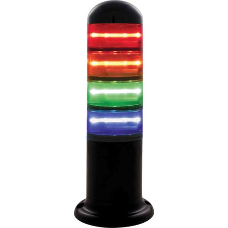 Colonnes lumineuses pré-configurées à LED Feu Effets lumineux multiples, Rouge / Vert / Ambre / Bleu, 24 V ( Prix pour 1 )