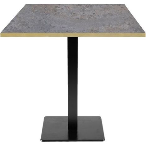 Table 70 x 70 cm - modèle Milan caldeira chants laiton