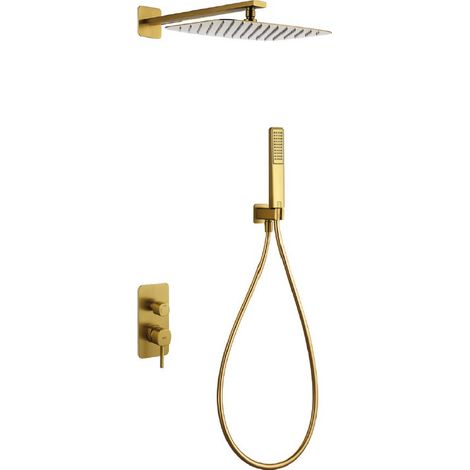 IMEX GPT064/OC TOSCANA-AREZZO Monomando Conjunto Empotrado Oro Cepillado - ref: GPT064/OC (1/2)