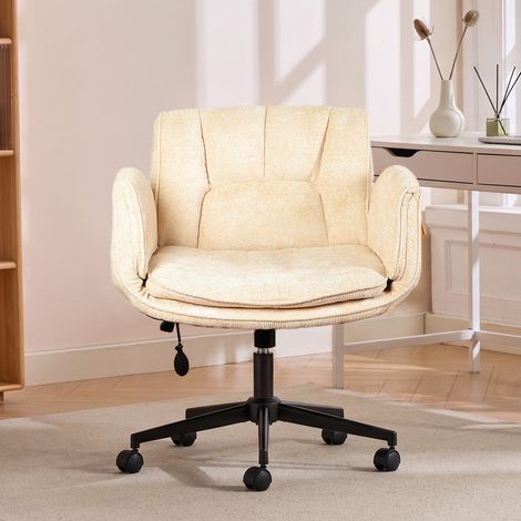 Ergonomischer Bürostuhl mit breitem Sitz und Lordosenstütze