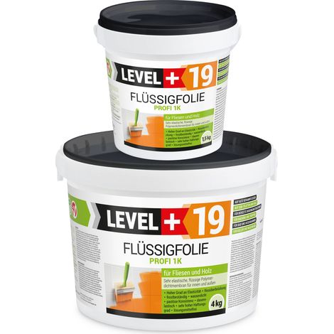 LEVEL+ Flüssigfolie Dichtfolie Abdichtung Holz L+19 - 7KG